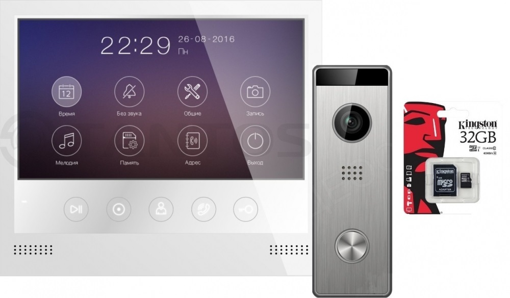 КОМПЛЕКТ AHD домофона Tantos Selina HD M и Цветная видеопанель Triniti HD 2Мр